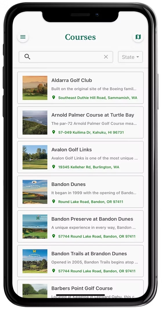 ELZS app: Courses